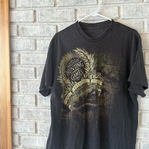 Hunting Games Black Graphic Men's T-Shirt